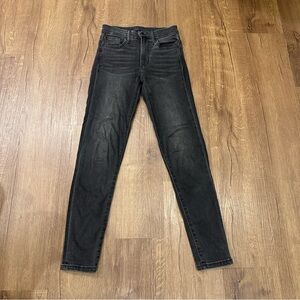 Joe's Jeans Flawless The Charlie Ankle Skinny Jeans Black/Gray Womens 24 x 28